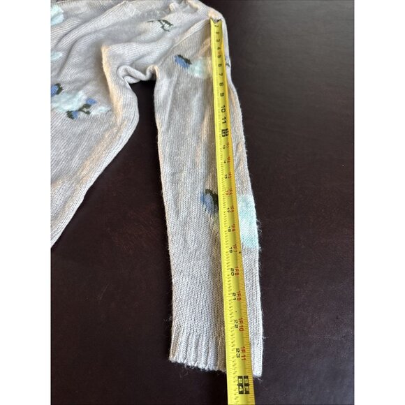 Xhilaration Womens Beige Sweater W/ Floral Pattern L/G - Picture 8 of 8